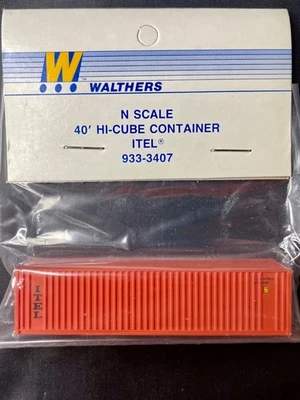 Walthers N-Scale 40' Hi-cube Container "ITEL" #933-3407 - Image 1 of 2