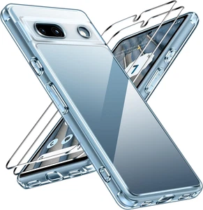 Cover per Google Pixel 7A Con 2 Pezzi Pellicola Vetro Temperato - Foto 1 di 12