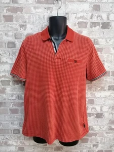TED BAKER Polo Shirt - Size 4 - Large -Orange - Great Condition - Men’s - Picture 1 of 11