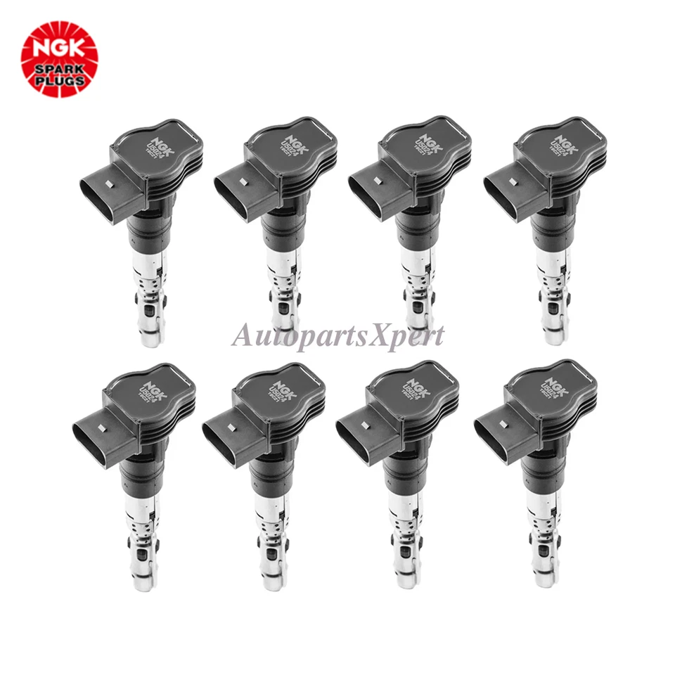 8 pcs OEM NGK Ignition Coils 077905115F For Audi A8 Quattro 2003-2005 V8 4.2L - Imagem 1 de 4