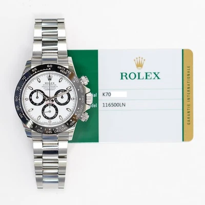 Rolex Cosmograph Daytona 'Panda', 116500LN 2018, 40 mm, acero, esfera blanca, Oys... Foto 1 de 4
