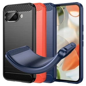 TPU Carbon Case für Google Pixel 9a Fiber Matt Brushed Schutzhülle Gebürstet - Bild 1 von 25