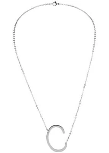 Collar mujer Hailys con colgante de letras "C" plata N20120571 - Imagen 1 de 2