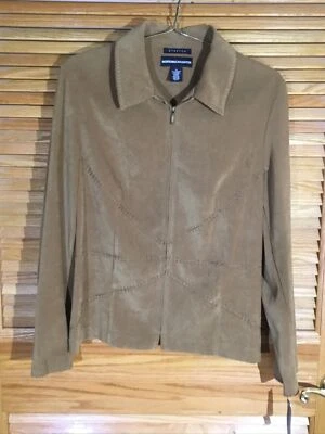 Norton McNaughton Womens Size 8 Brown Stitched Stretch Casual Jacket CW-321 - Image 1 of 4