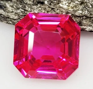 Zaffiro Rosa Naturale Certificato 12 Ct Gemma Sciolta Ottagono Gemme Ceylon O525 - Foto 1 di 13