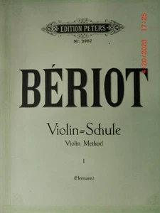 BERIOT  Violin =Schule   Edition Peters Nr. 2987 in Deutsch und Englisch - Bild 1 von 11