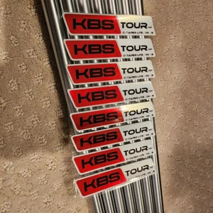 NEW Authentic KBS Tour C-Taper Lite Stiff Iron Shafts .370 Parallel Tip 7 Shafts - Picture 1 of 1