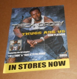 Póster promocional Trick Daddy Thugs are Us ventana adhesiva 11x14 - Imagen 1 de 2