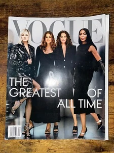 Vogue Magazine The Greatest Of All Time Cindy Crawford Naomi Campbell Sep 2023 - Picture 1 of 6