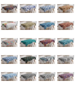 Ambesonne Paisley Pattern Tablecloth Table Cover for Dining Room Kitchen - Picture 1 of 180