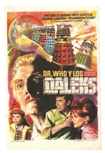 Dr. Who & The Daleks ORIGINAL Spanish Theatrical 66 HERALD Mac Art Peter Cushing - Picture 1 of 1