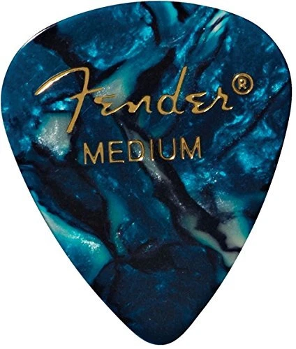 Fender 351 Premium Celluloid Guitar Picks - MEDIUM, OCEAN TURQ 12-Pack (1 Dozen) - Image 1 of 1