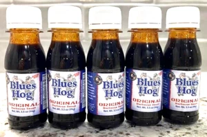 Lote de (5) botellas de salsa barbacoa Blues Hog originales de 3,5 oz - Imagen 1 de 3