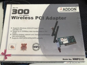 ADDON NWP210 / NWP210D 11N 300Mbps Wireless PCI Adapter - Afbeelding 1 van 1