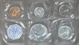 1964 TREASURY DEPARTMENT U.S MINT SEALED PROOF COIN SET TP-5038 - Picture 1 of 4