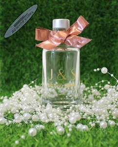 Pegatinas de vinilo autoadhesivas personalizadas favor boda - Imagen 1 de 4