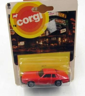 VINTAGE CORGI JUNIOR #72 JAGUAR XJS IN RARE RED MINT ON MINT CARD - Image 1 of 4