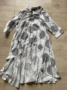 P. Luca Milano Hi Low Top talla XL blanco con círculos a rayas negras - Imagen 1 de 5