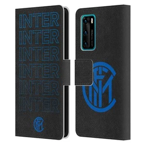 OFFICIAL INTER MILAN GRAPHICS LEATHER BOOK WALLET CASE FOR HUAWEI PHONES - Picture 1 of 11