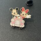 Walt Disney World Pin - Travel Company Mickey and Minnie Mouse in Pink Car New