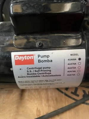 Dayton (Bomba) 4UA68A Self-Priming Centrifugal Pump 120v - Image 1 of 3