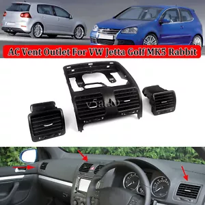 Front Dash Central Console AC Air Outlet Vent For VW Jetta Golf GTI Rabbit MK5 - Picture 1 of 13