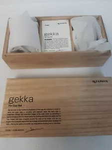 Preowned METAPHYS gekka Genuine tin Sake cup Set of 2 choko cups - Picture 1 of 7