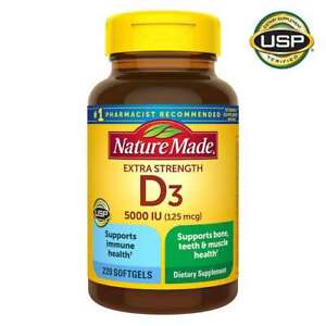 Nature Made Extra Strength Vitamin D3 125 mcg, 220 Softgels