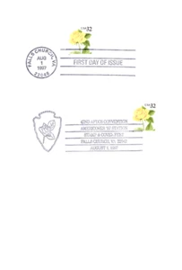 Signed USPS FDC Ceremony Program 3054 C2 Yellow Rose Coil 2 Cancel Americover 97 - Picture 1 of 4