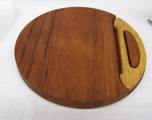 Dansk Teak Cheese Board w/ Slicer Jens Quistgaard Four Ducks Logo Late 1950's - Picture 1 of 5