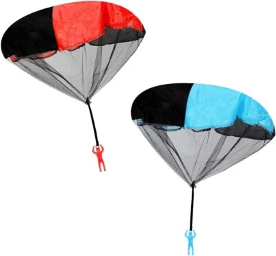 JAGOWA 2 Pack Parachute Toy Soldiers - Hand Throwing Army Men for Outdoor Fun -