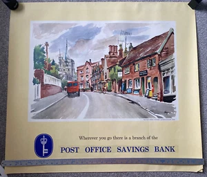 Post Office Savings Bank 1960s poster: Ivinghoe, Leighton Buzzard, Bedfordshire - Picture 1 of 1