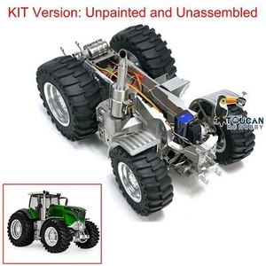LESU 1/16 4X4 Unpainted Metal Chassis for RC Tractors 1050 Car Model Kits DIY - Picture 1 of 3