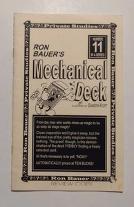 Ron Bauer's Mechanical Deck Private Studies #11 Scarce Preview Issue - Picture 1 of 5