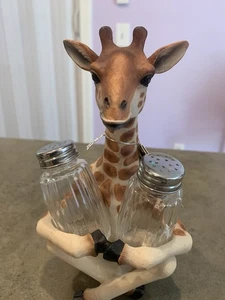 Giraffe Figure Salt And Pepper Shaker 8" Tall - Picture 1 of 8