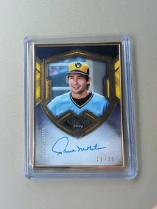 2020 Topps Transcendent Hall Of Fame Paul Molitor Gold Framed Auto Brewers /25 - Picture 1 of 5