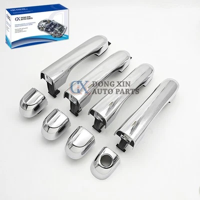 1 Lote 4 Puertas Manija Puerta Exterior Cromo FIT Para Jeep Renegade BU 2015-2023 Foto 1 de 4