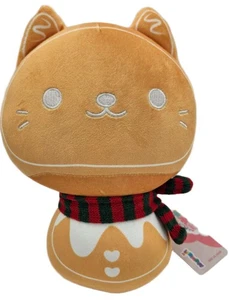 Mewaii Gingerbread Cat Plush 9 Inch Holiday Scarf Soft Toy New with Tags - Picture 1 of 7