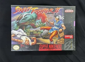 Street Fighter II (SNES, 1992) Brand New Sealed Small Damage See last Photo - Picture 1 of 7