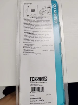 PHOENIX CRIMPFOX 6 1212034 crimping pliers - Image 1 of 3