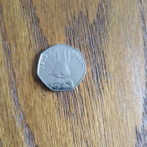 beatrix potter peter rabbit 50p coin 2016 - Picture 1 of 2