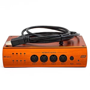 ESI M4U eX – 8-Port USB 3.1 MIDI Interface with Built-in USB Hub + USB Cable - Picture 1 of 6