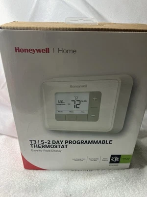 NEW Honeywell Home T3 5-2 Day Programmable Thermostat 2H/2C Multi stage Heating - Image 1 of 4