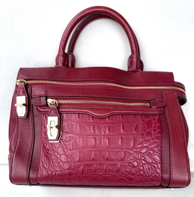 Rebecca Minkoff Regan Red Leather Satchel Shoulder Bag - Image 1 of 4