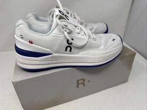 NUOVE scarpe da donna On Cloud The Roger Pro taglia 9 bianche indaco tennis pickleball - Foto 1 di 6