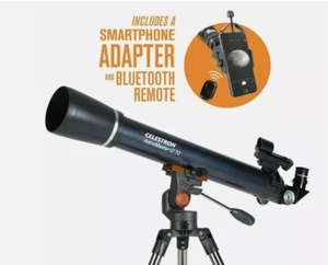 Celestron Astromaster 70AZ LT Refractor Telescope Kit with Smartphone Adapter - Picture 1 of 3