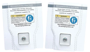 2x Oticon Hearing Aid rechargeable battery, The Most Recently Made Z22A - Picture 1 of 1