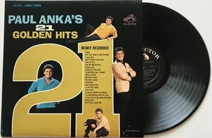 Paul Anka's 21 Golden Hits Original 1963 Rca 2S/2S Played Near Mint minus - Imagen 1 de 2