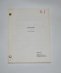 Panther [Black Panther] Revised Draft Script Melvin Van Peebles Screenplay 1994 - Picture 1 of 5