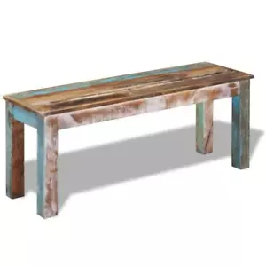 vidaXL Bench Solid Reclaimed Wood 43.3"x13.8"x17.7", 243454 - Picture 1 of 7